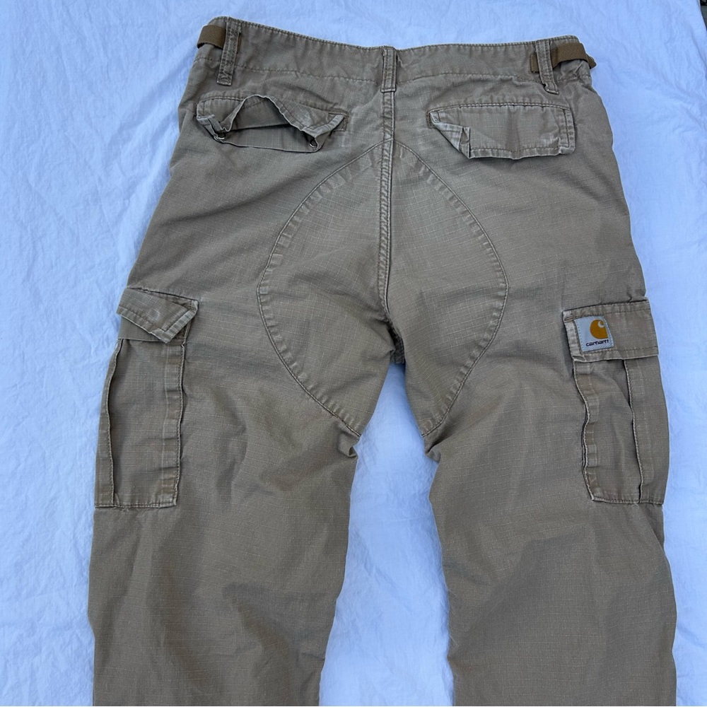 SOLD Carhartt Tan Cargo Army Aviation Pants, Size 28X32 Utility Streetwear Gorp - Picture 8 of 12